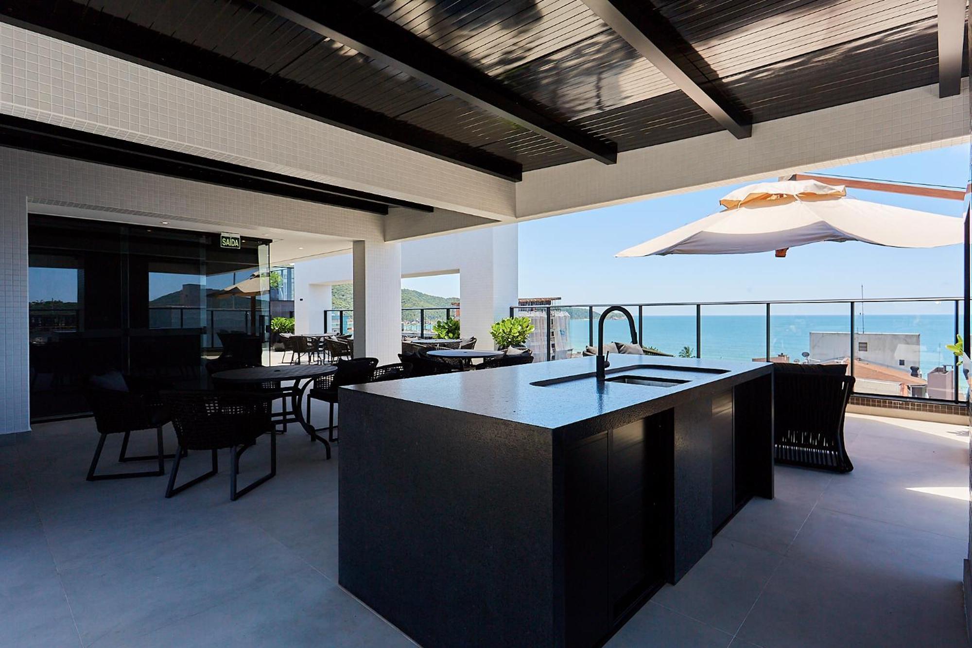 Apartment Cod. 1129 - Com 01 Quarto, Vista Mar Com Rooftop, E Piscina Bombinhas